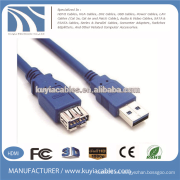 Super velocidad 3.0 USB Af a Am Cable de extensión